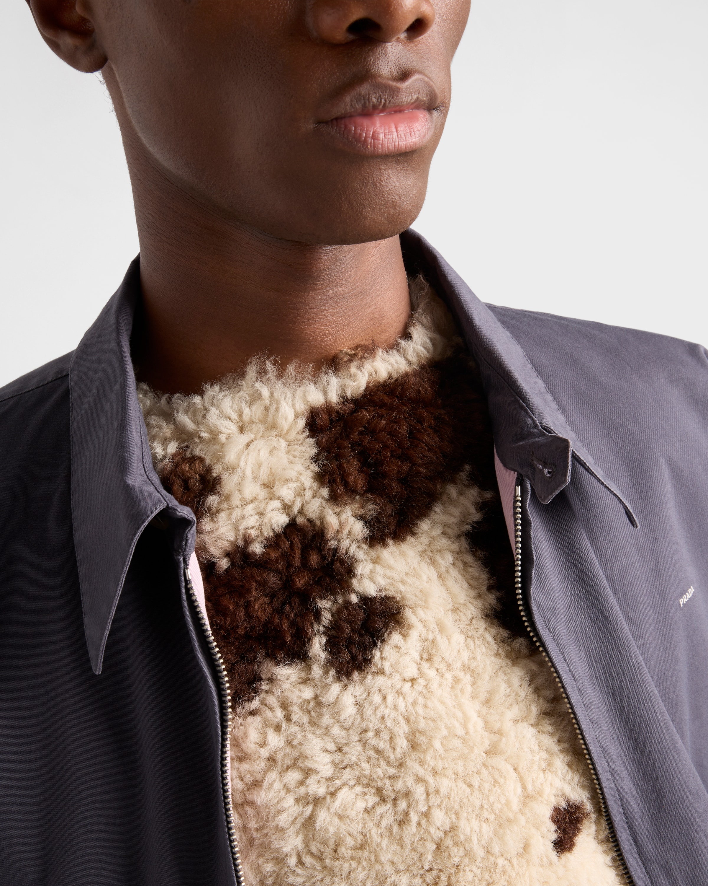 Prada Sheepskin Irregular-hem Vest In Neutral