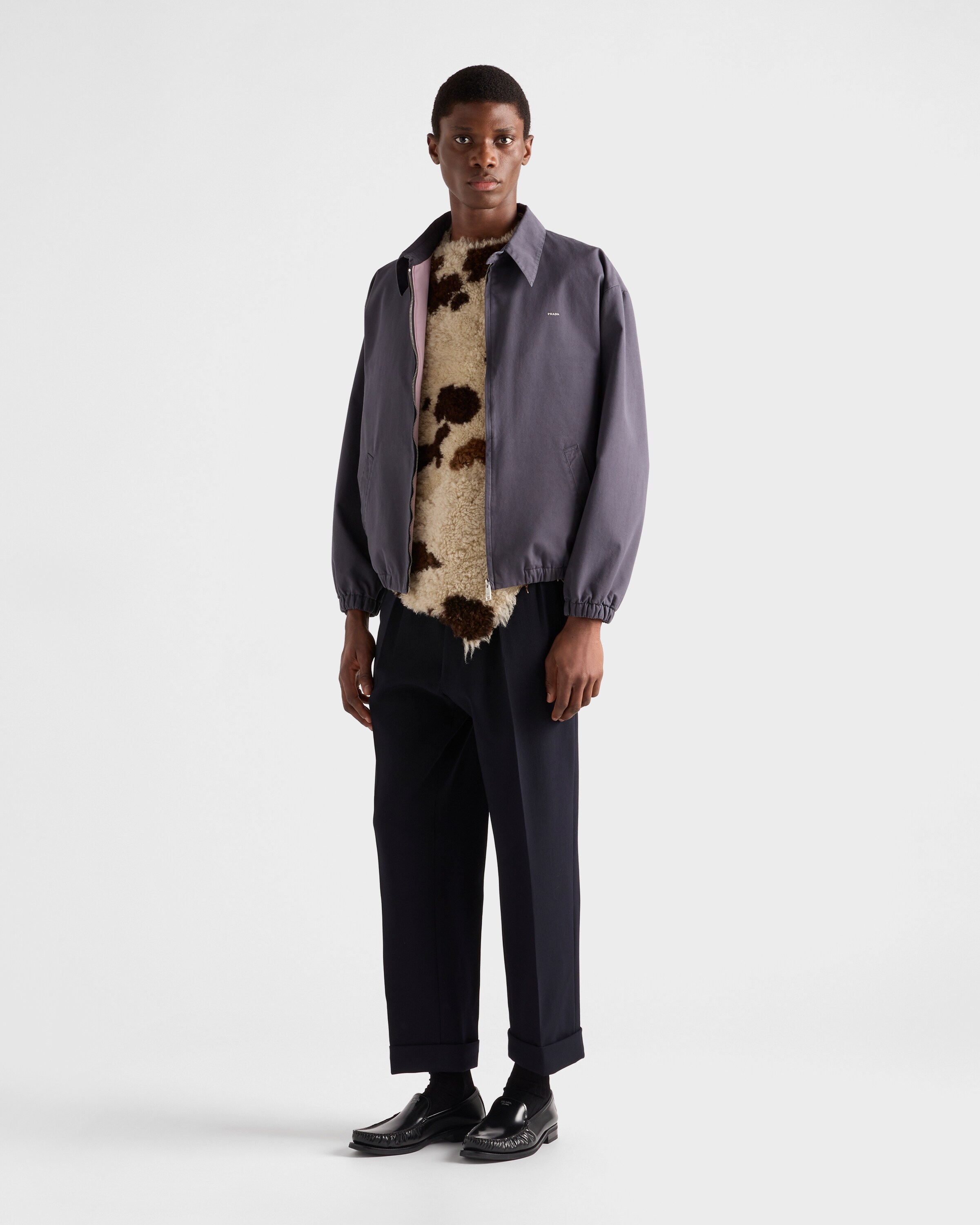 Prada Sheepskin Irregular-hem Vest In Neutral