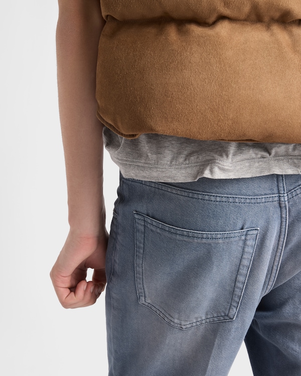 Gilet matelassé en veau velours Gilet matelassé en veau velours