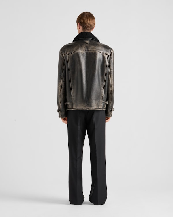 Nappa leather and shearling jacket Nappa leather and shearling jacket