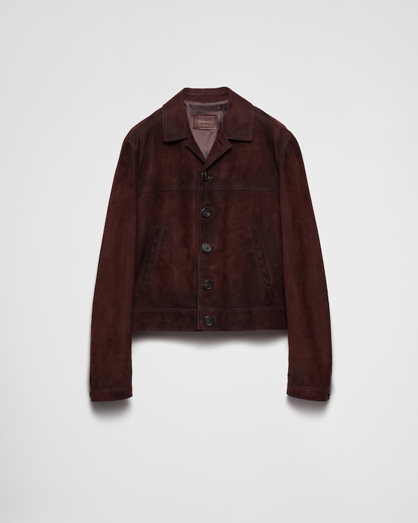 Palisander Leather jacket | PRADA