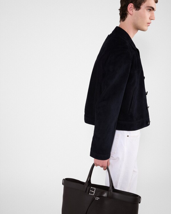 Suede blouson jacket Suede blouson jacket