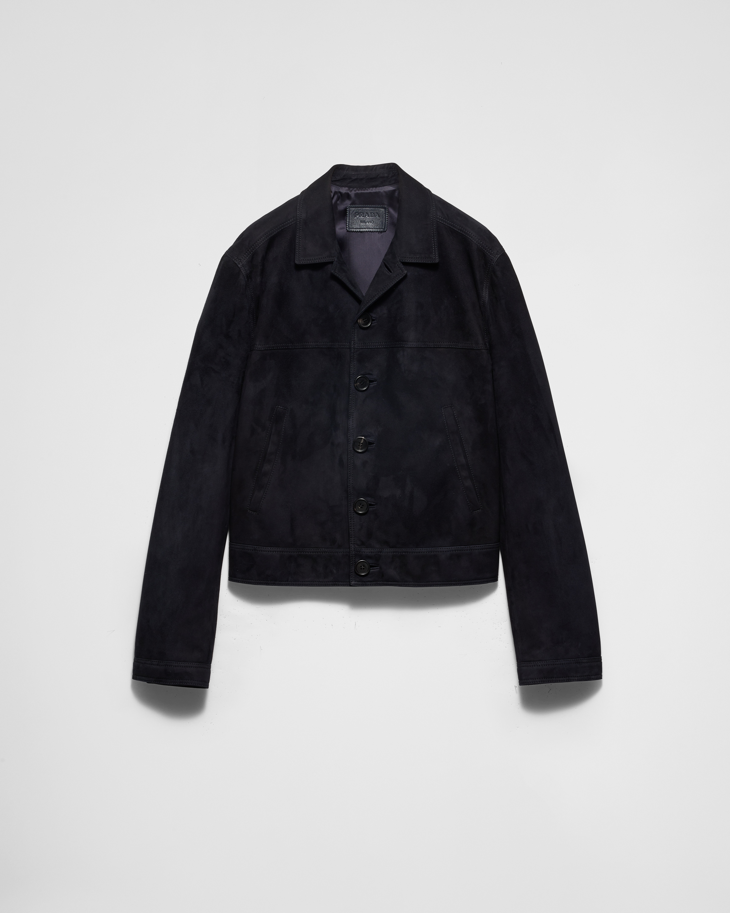 Prada leather jacket mens top