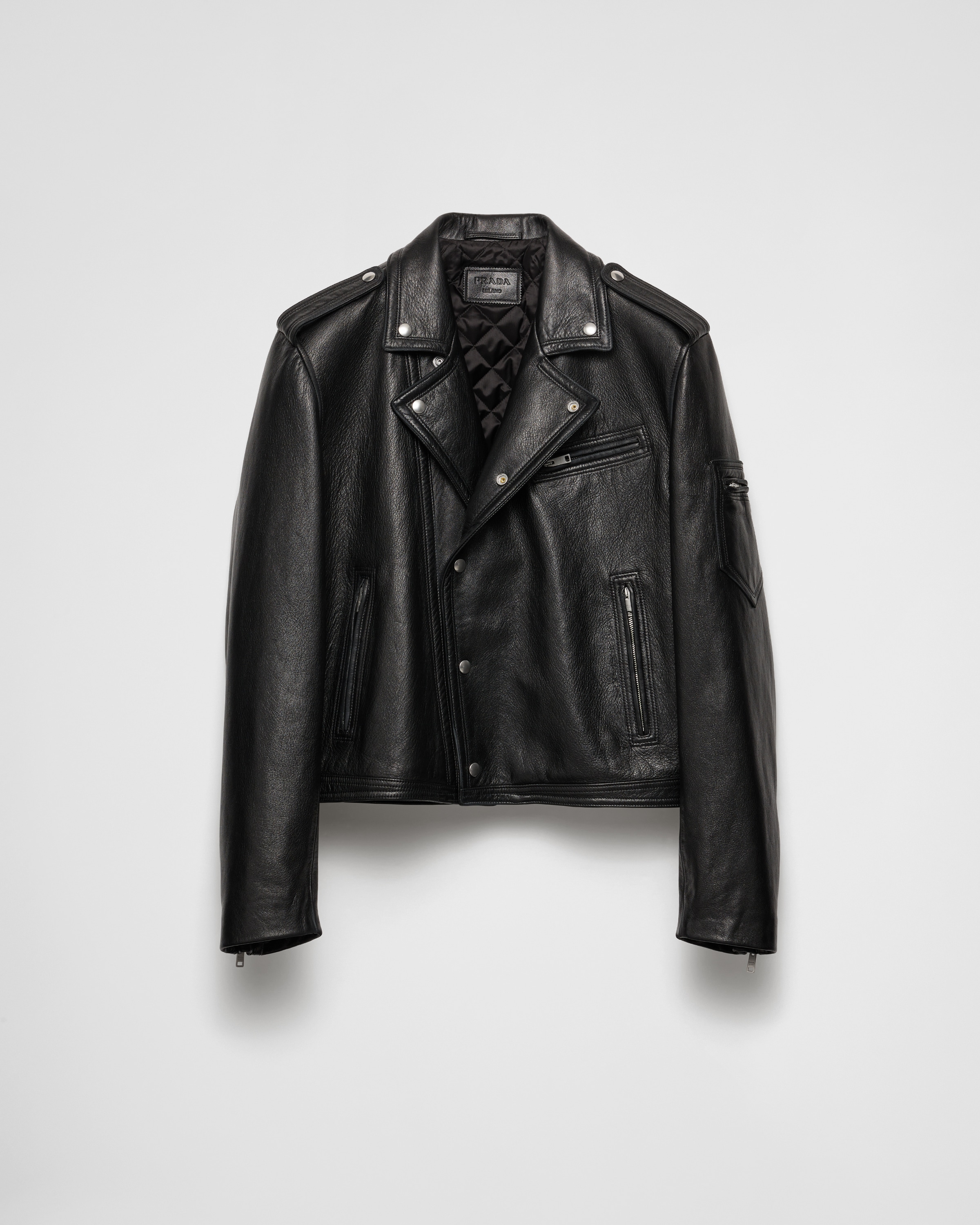 Prada leather jacket mens price top