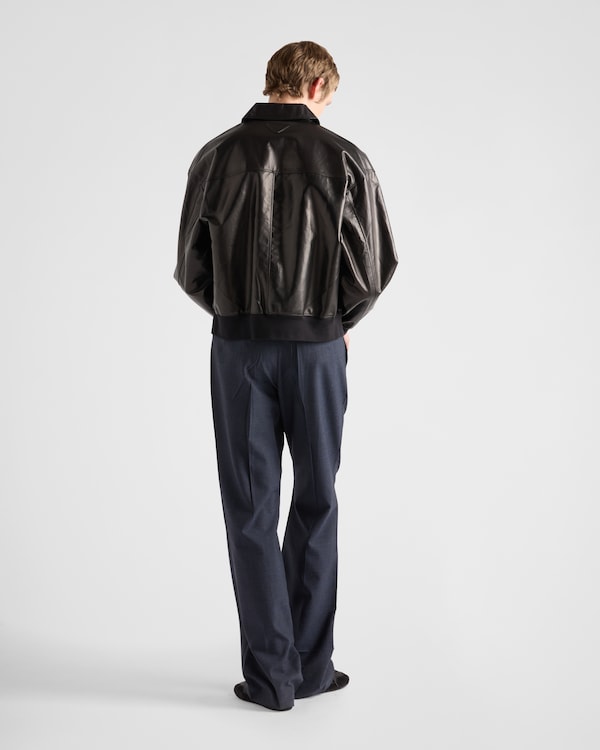 Leather bomber jacket Leather bomber jacket