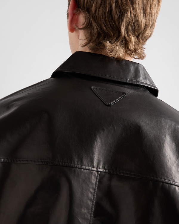 Leather bomber jacket Leather bomber jacket