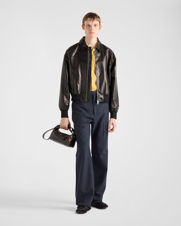 Leather bomber jacket Leather bomber jacket