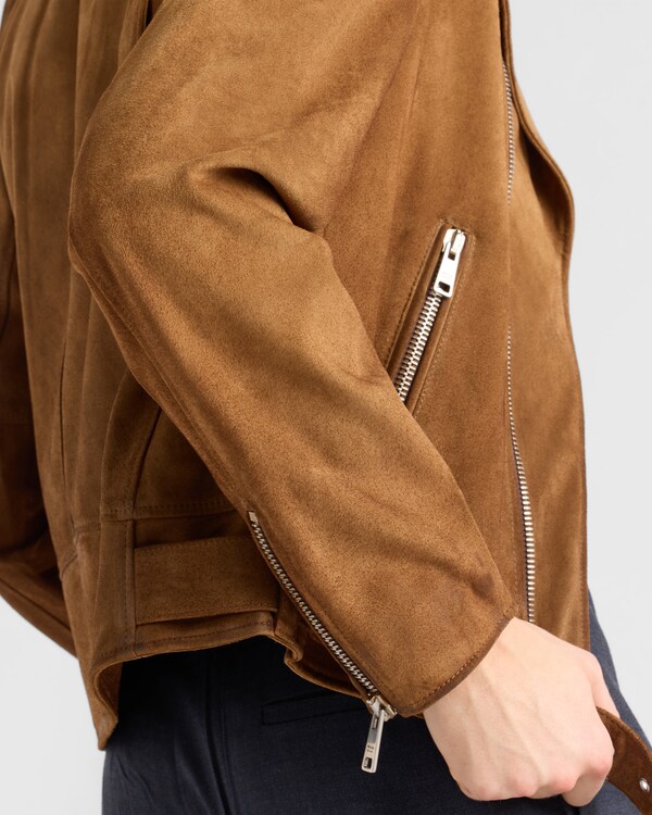 스웨이드 바이커 재킷 스웨이드 바이커 재킷