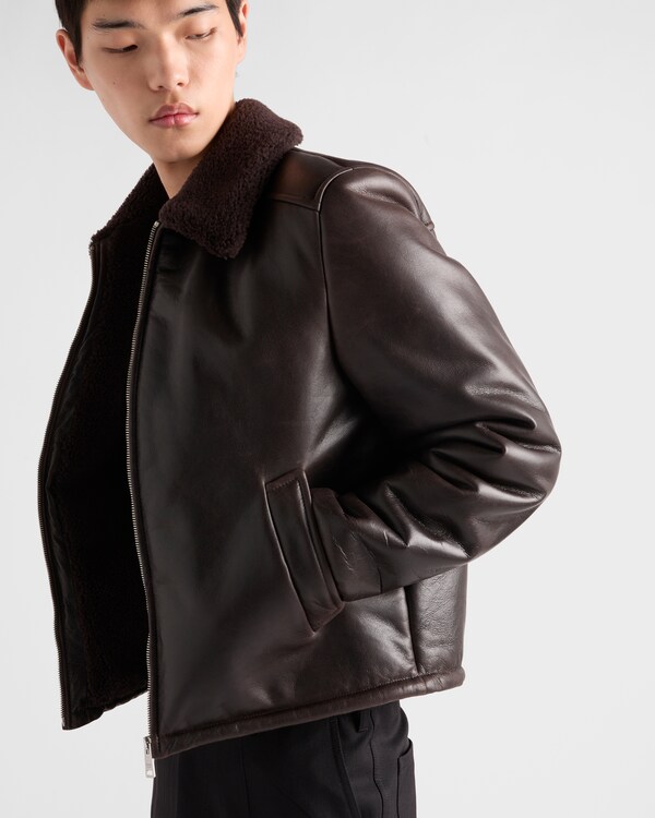 Leather and shearling jacket Leather and shearling jacket