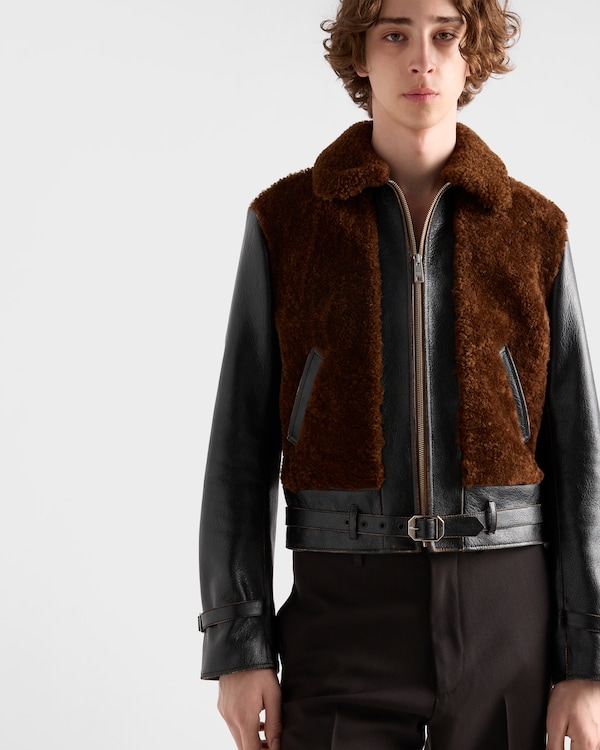 Leather and shearling jacket Leather and shearling jacket
