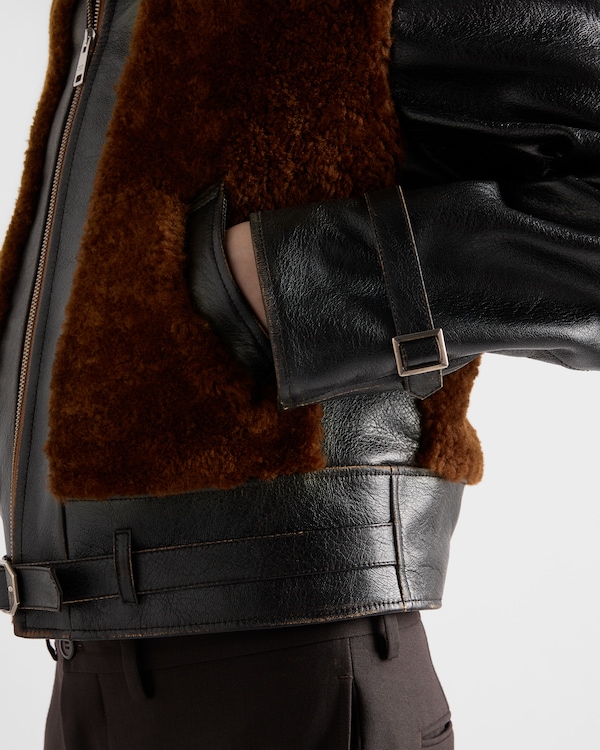 Leather and shearling jacket Leather and shearling jacket