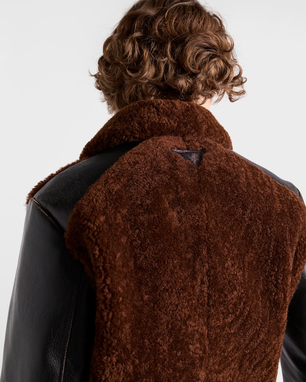 Leather and shearling jacket Leather and shearling jacket