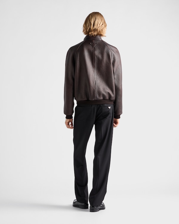 Leather bomber jacket Leather bomber jacket