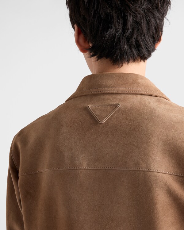 Blouson bomber en veau velours Blouson bomber en veau velours