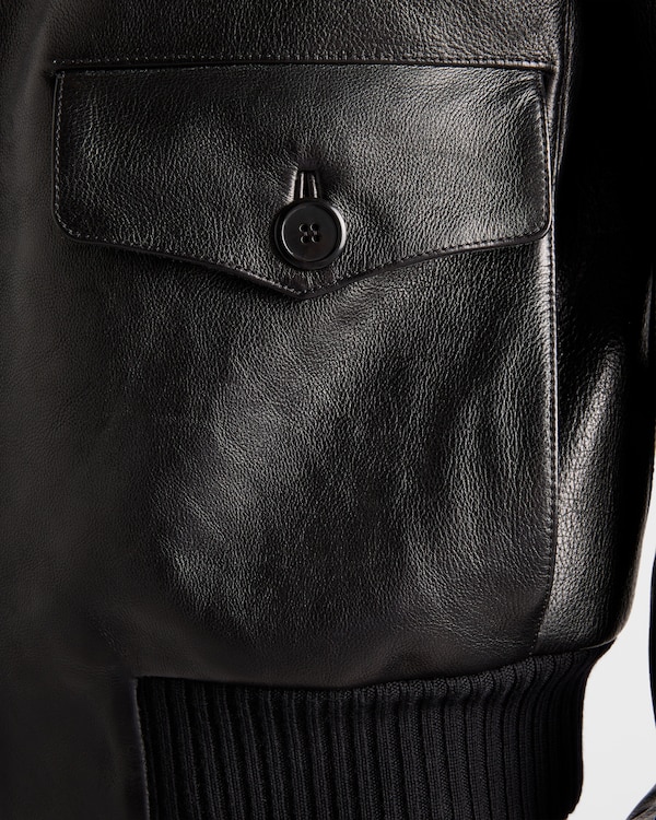 Leather bomber jacket Leather bomber jacket