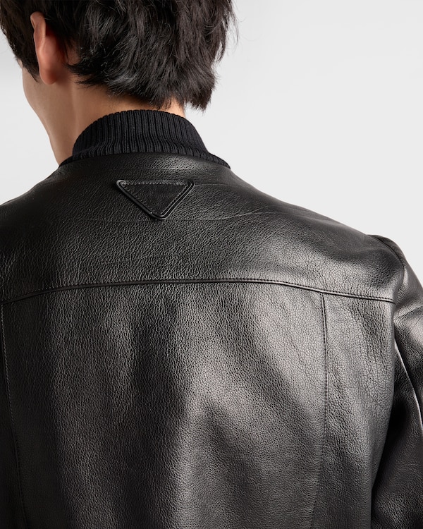 Leather bomber jacket Leather bomber jacket