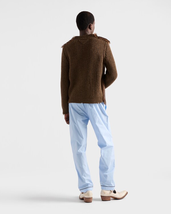 Pull en laine et shearling Pull en laine et shearling