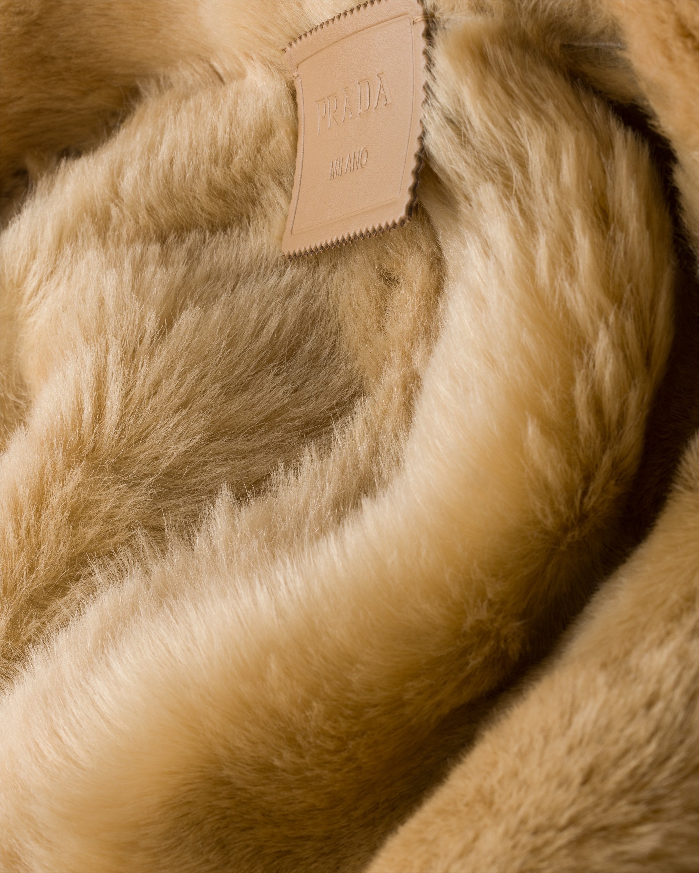 Suede and shearling bomber jacket
