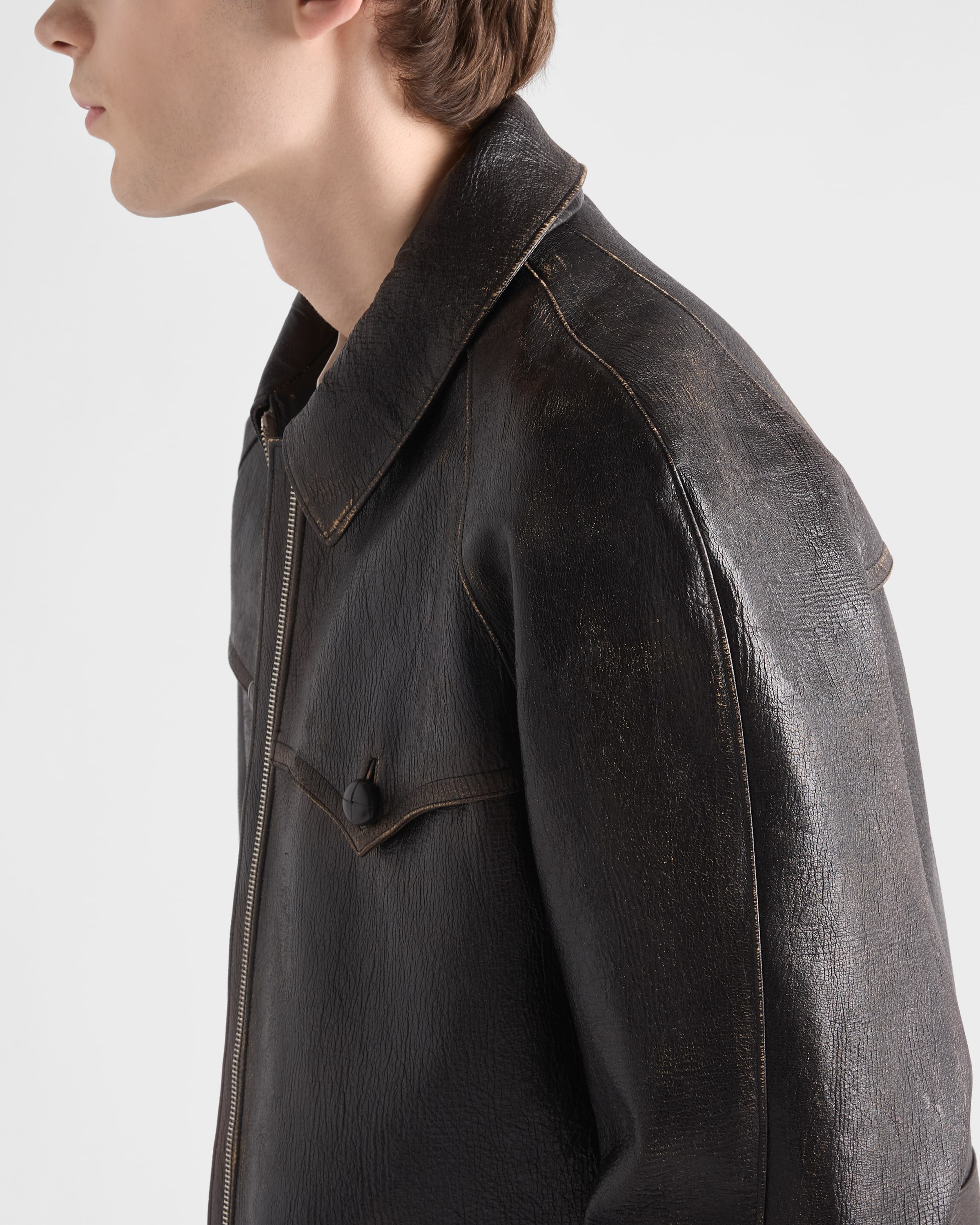 Nappa leather jacket