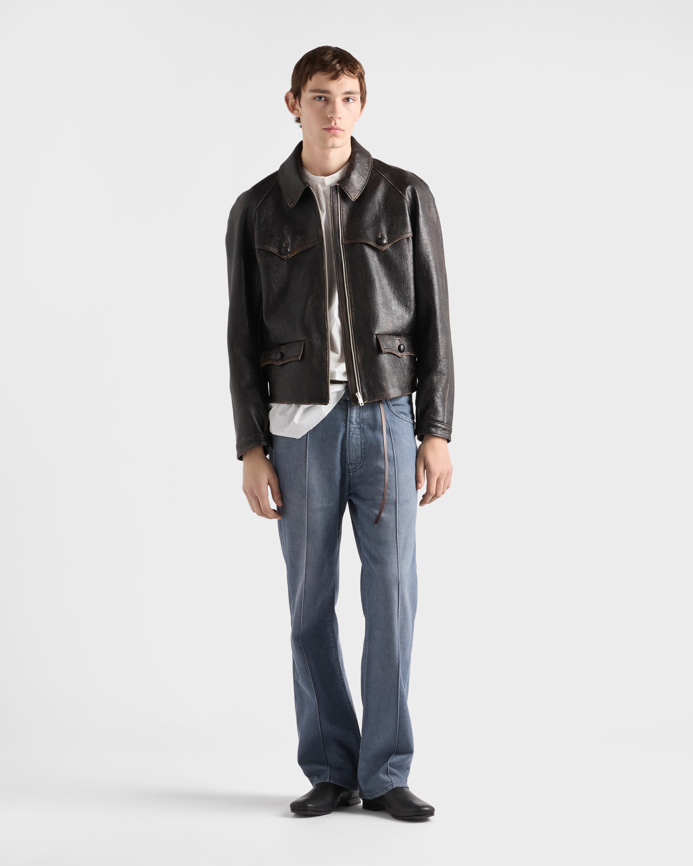 Nappa leather jacket