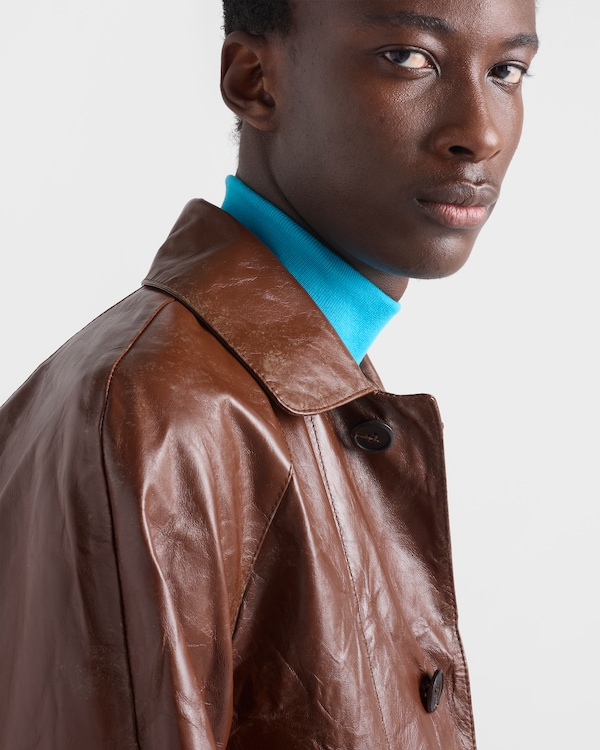 빈티지 룩 가죽 블루종 재킷 - 팔리샌더 빈티지 룩 가죽 블루종 재킷 - 팔리샌더