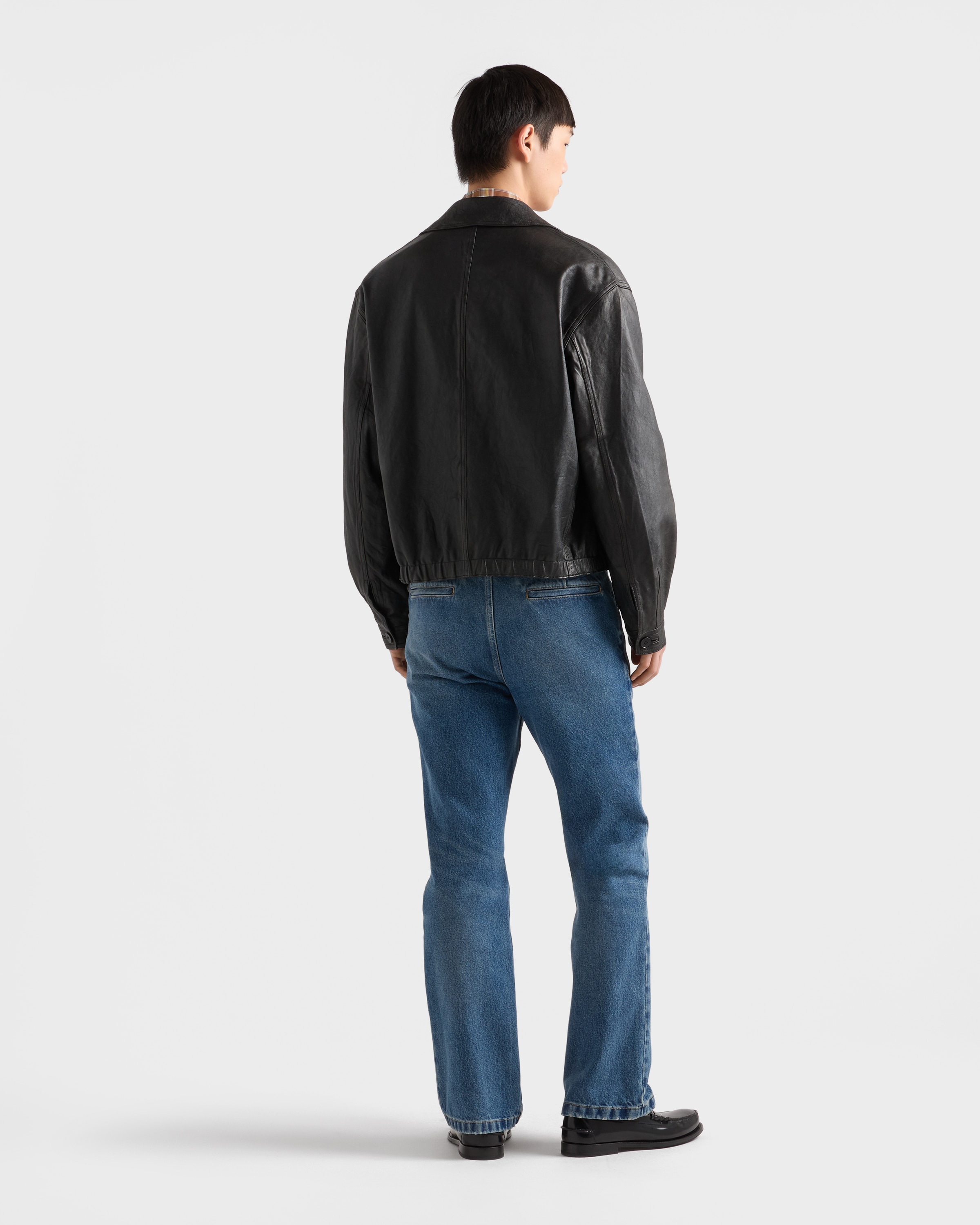 ブラック ナッパレザー ジャケット | PRADA