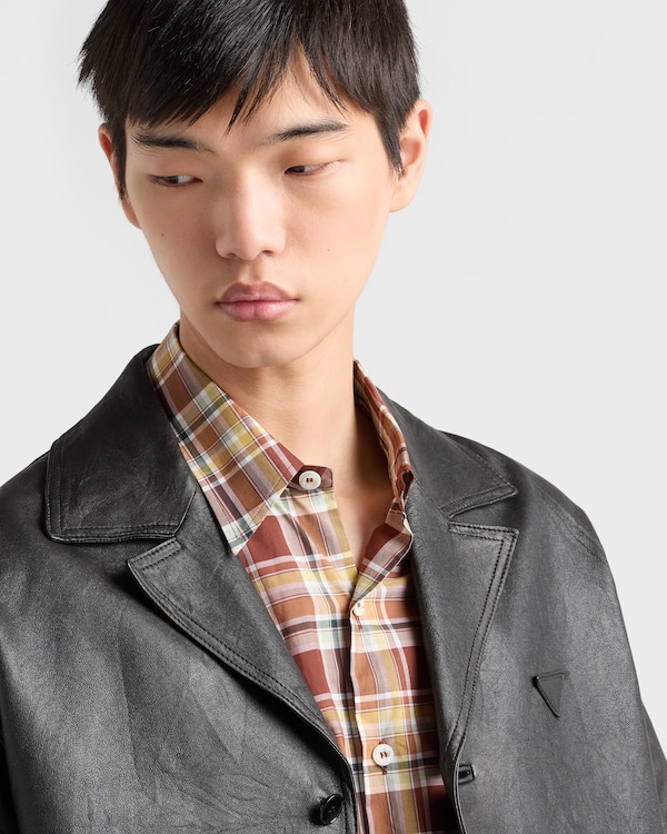 ナッパレザー ジャケット - ブラック ナッパレザー ジャケット - ブラック