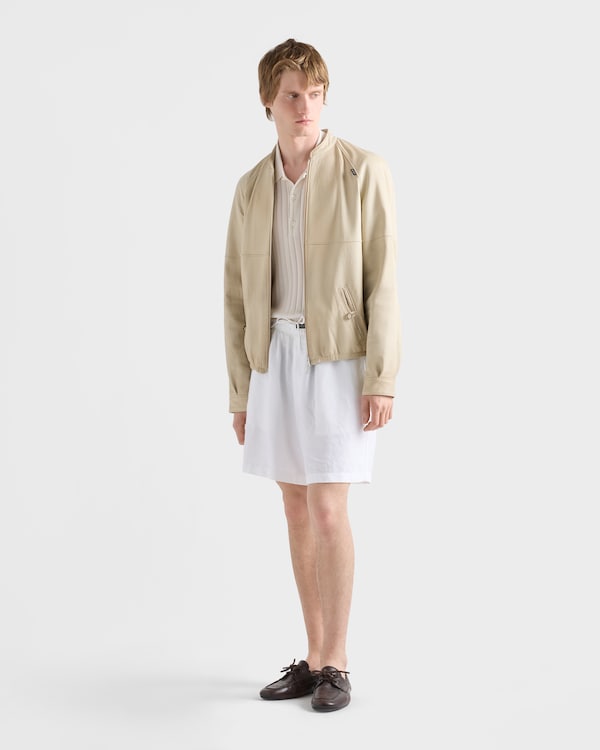Nappa leather jacket - Ivory Nappa leather jacket - Ivory