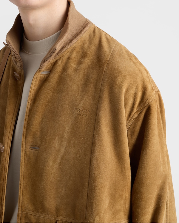 Suede blouson jacket - Malt Beige Suede blouson jacket - Malt Beige
