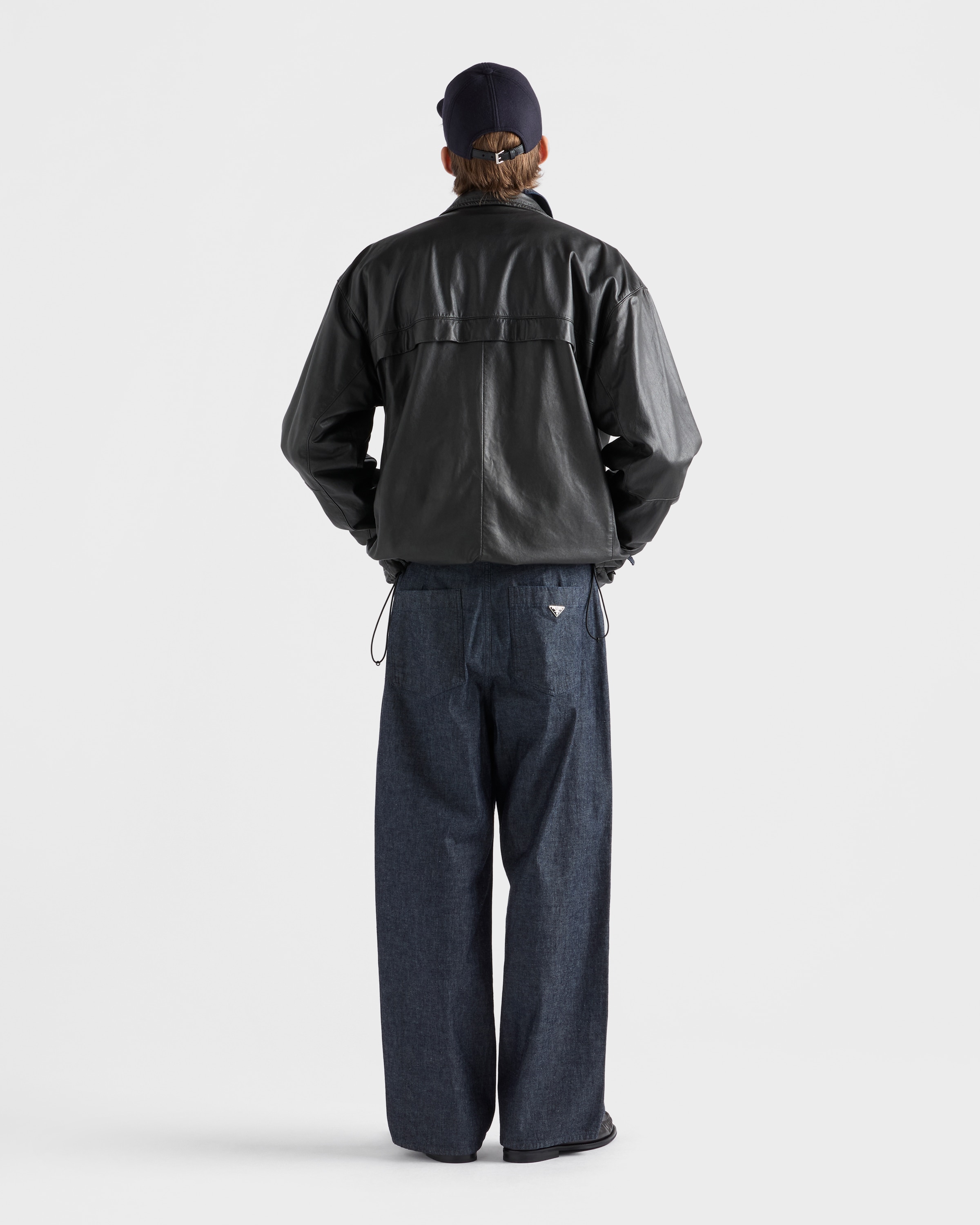 ブラック ナッパレザー ジャケット | PRADA - 日本