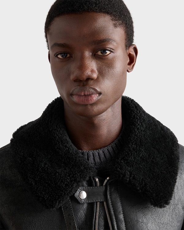 Shearling jacket - Black/Black Shearling jacket - Black/Black