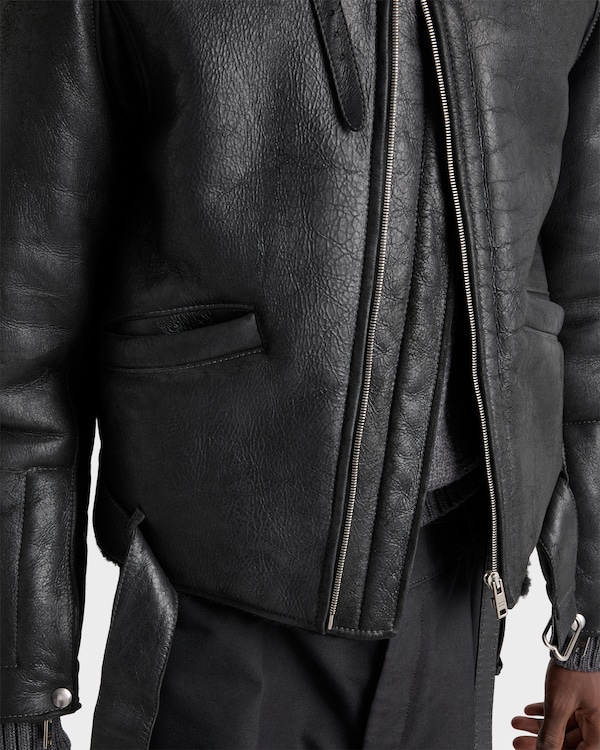 Shearling jacket - Black/Black Shearling jacket - Black/Black