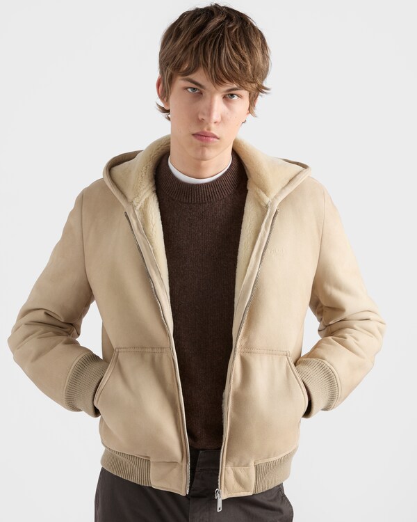 Shearling bomber jacket - Rope Shearling bomber jacket - Rope