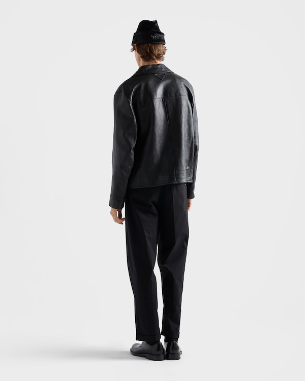 Nappa leather blouson jacket - Black Nappa leather blouson jacket - Black