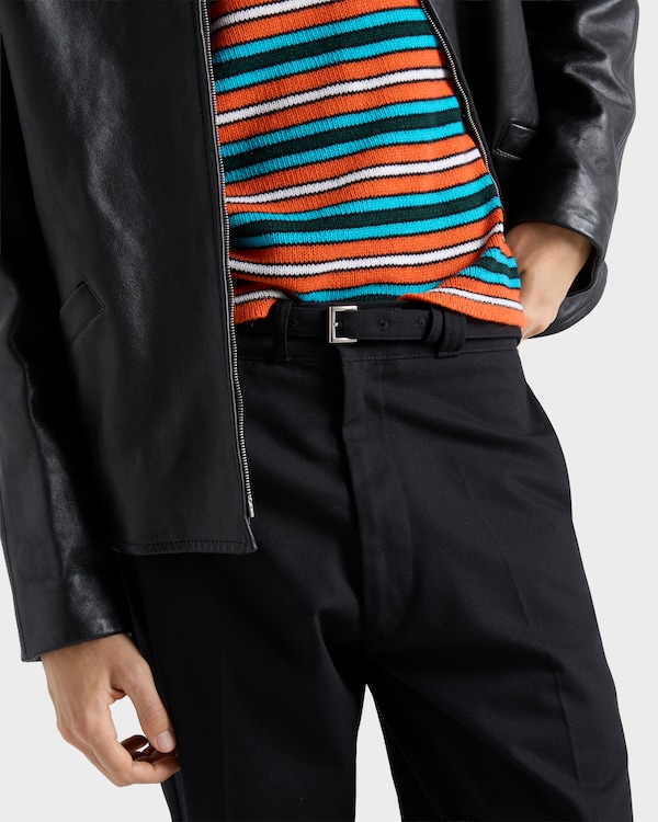 Nappa leather blouson jacket - Black Nappa leather blouson jacket - Black