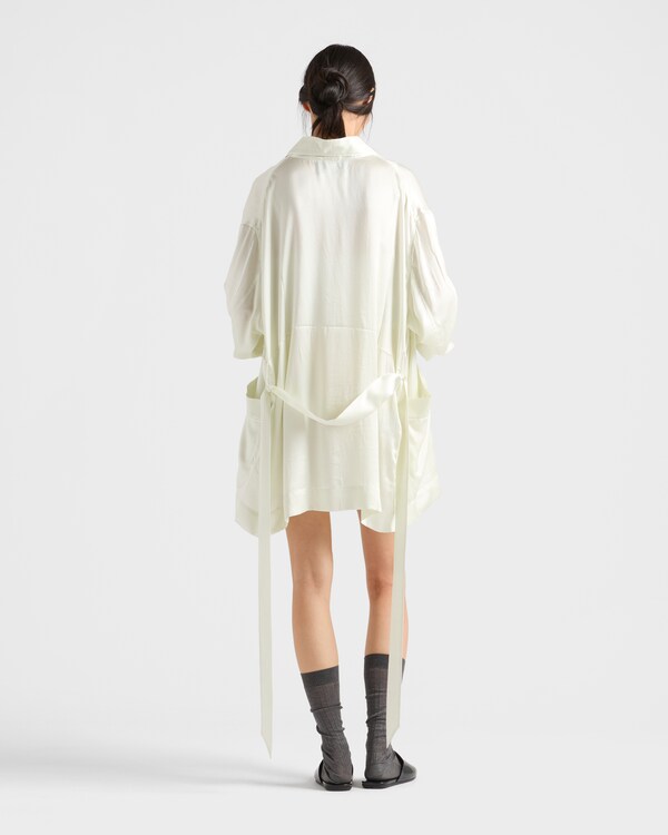 Silk robe - Aqua Silk robe - Aqua