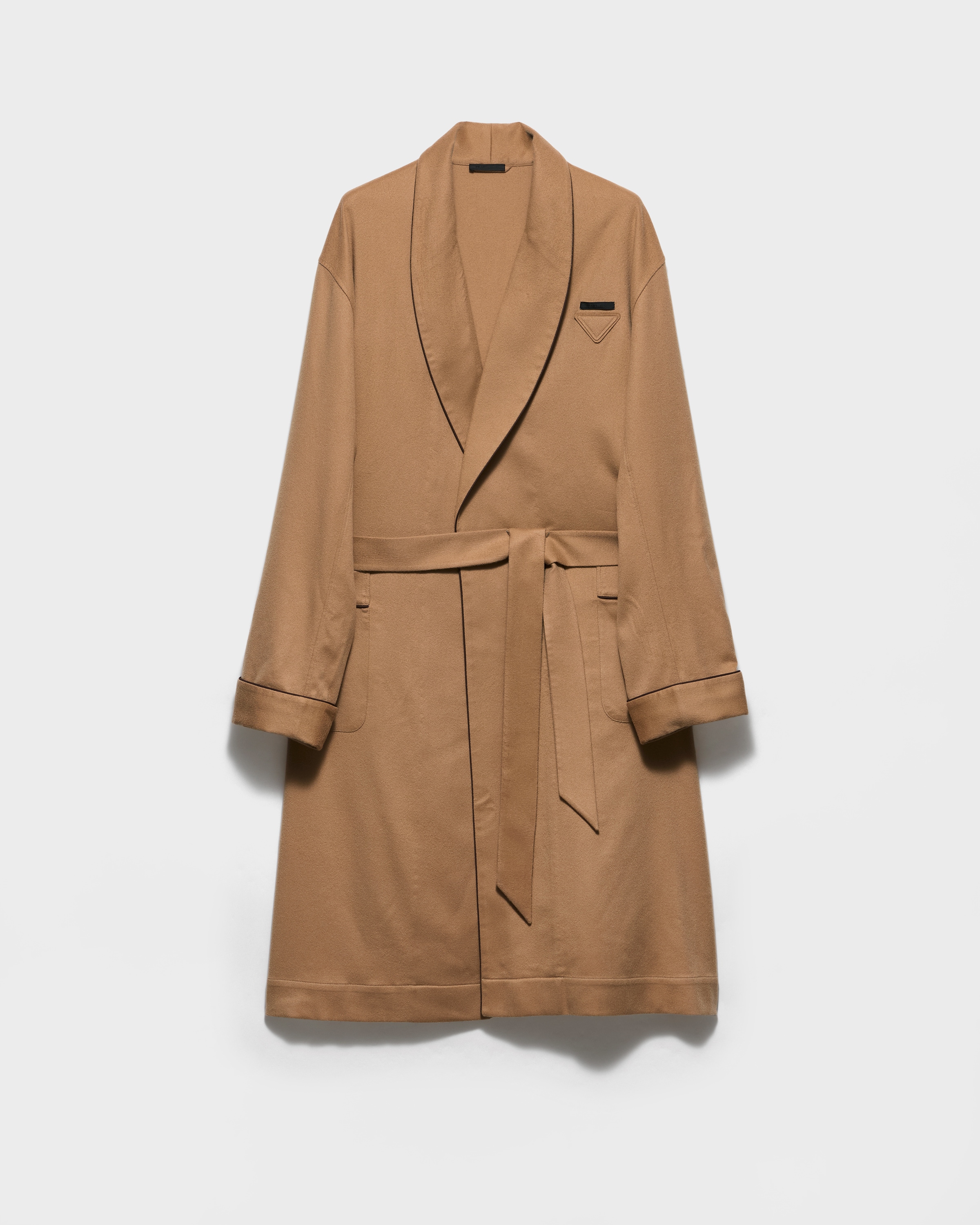 Prada Vestaglia In Cashmere, Uomo, Cammello, Taglia L