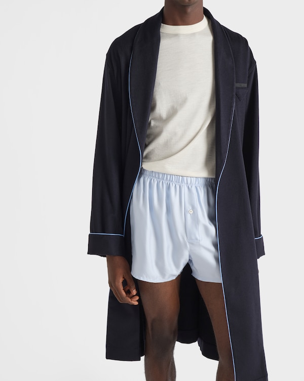 Cashmere robe - Blue Cashmere robe - Blue