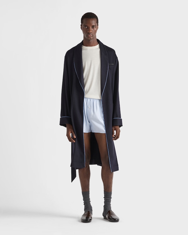 Cashmere robe - Blue Cashmere robe - Blue