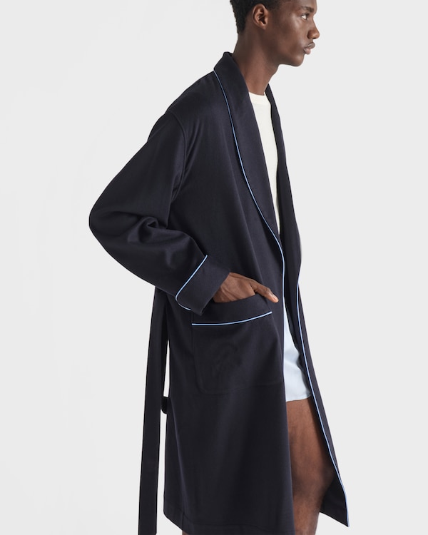 Cashmere robe - Blue Cashmere robe - Blue