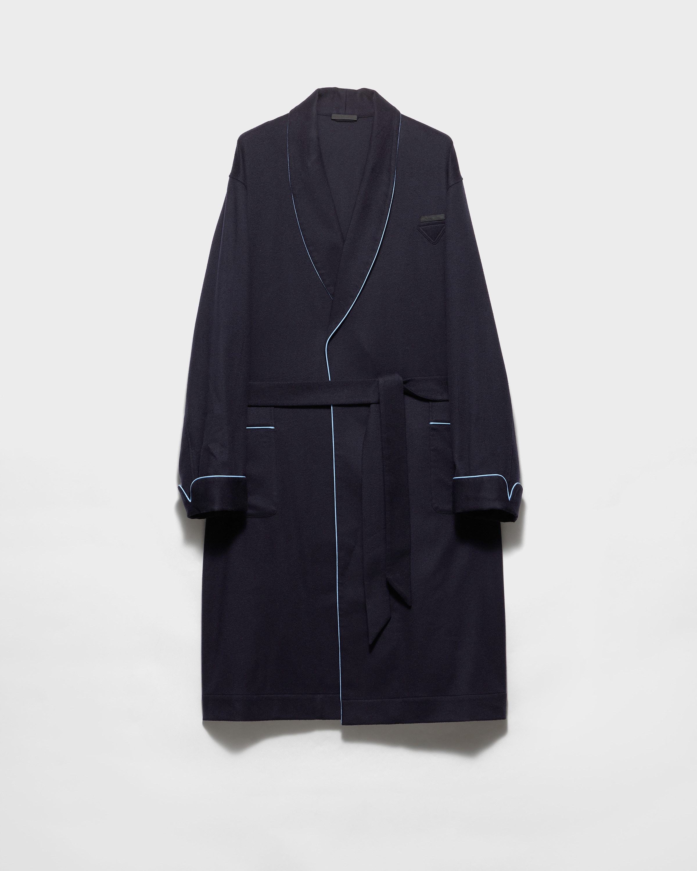 Prada Vestaglia In Cashmere, Uomo, Blu, Taglia L
