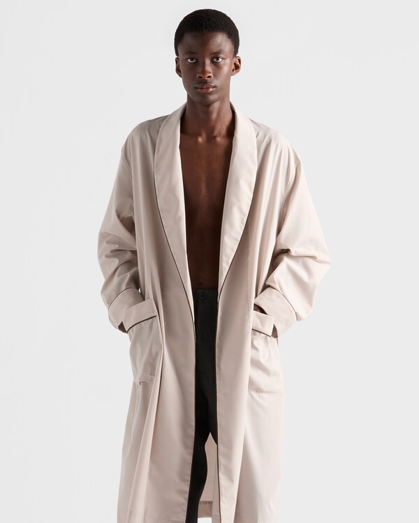 Cotton blend robe coat Cotton blend robe coat