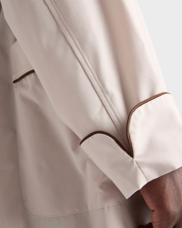 Cotton blend robe coat Cotton blend robe coat