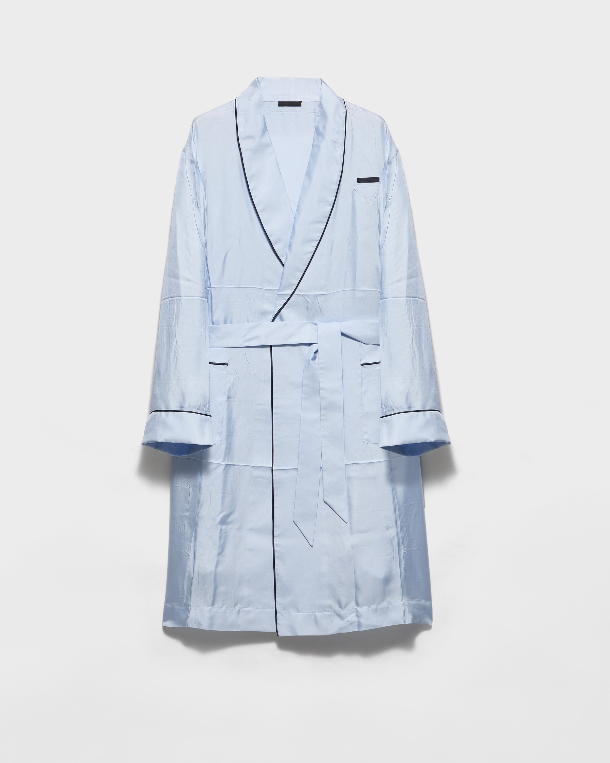 Prada Vestaglia In Seta, Uomo, Astro, Taglia M