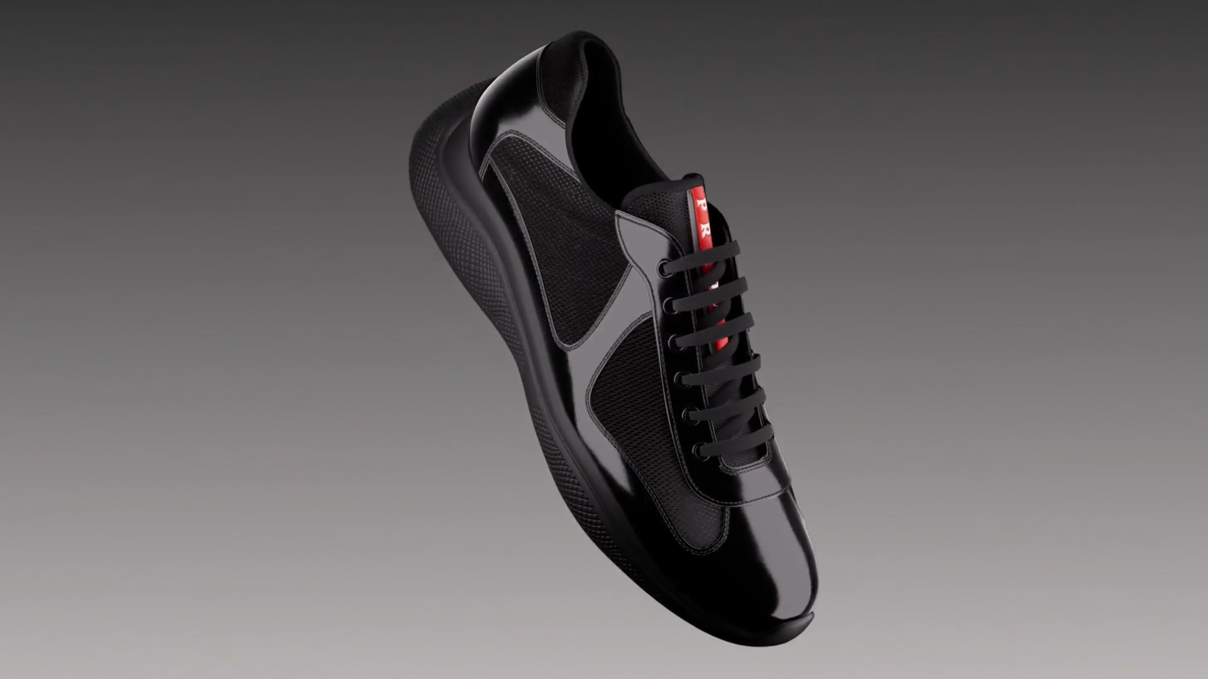Black Prada America's Cup Original Sneakers | PRADA
