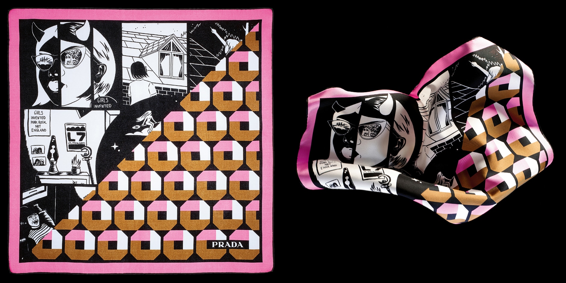 Prada Foulard and Scarves Double Match 004