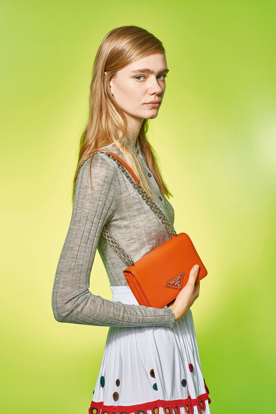 Prada hyper online leaves bag