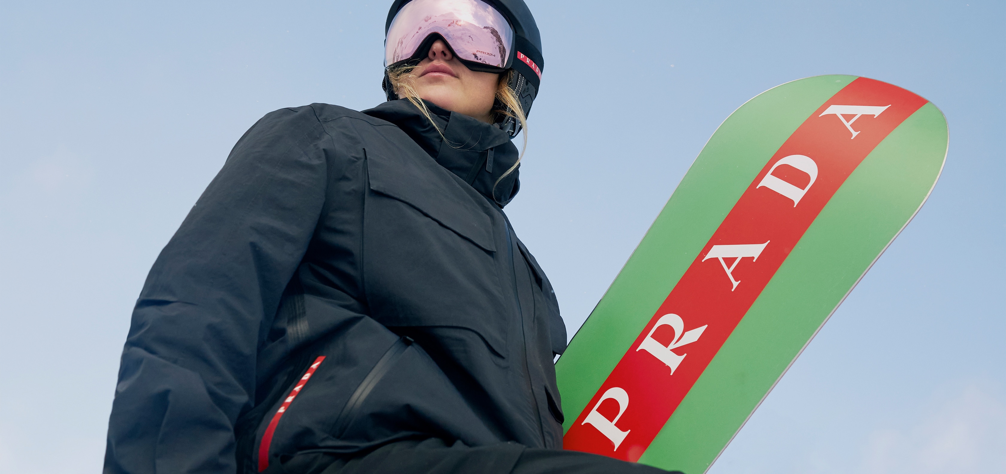 Slope addict. Get the #PradaLineaRossa special edition ski