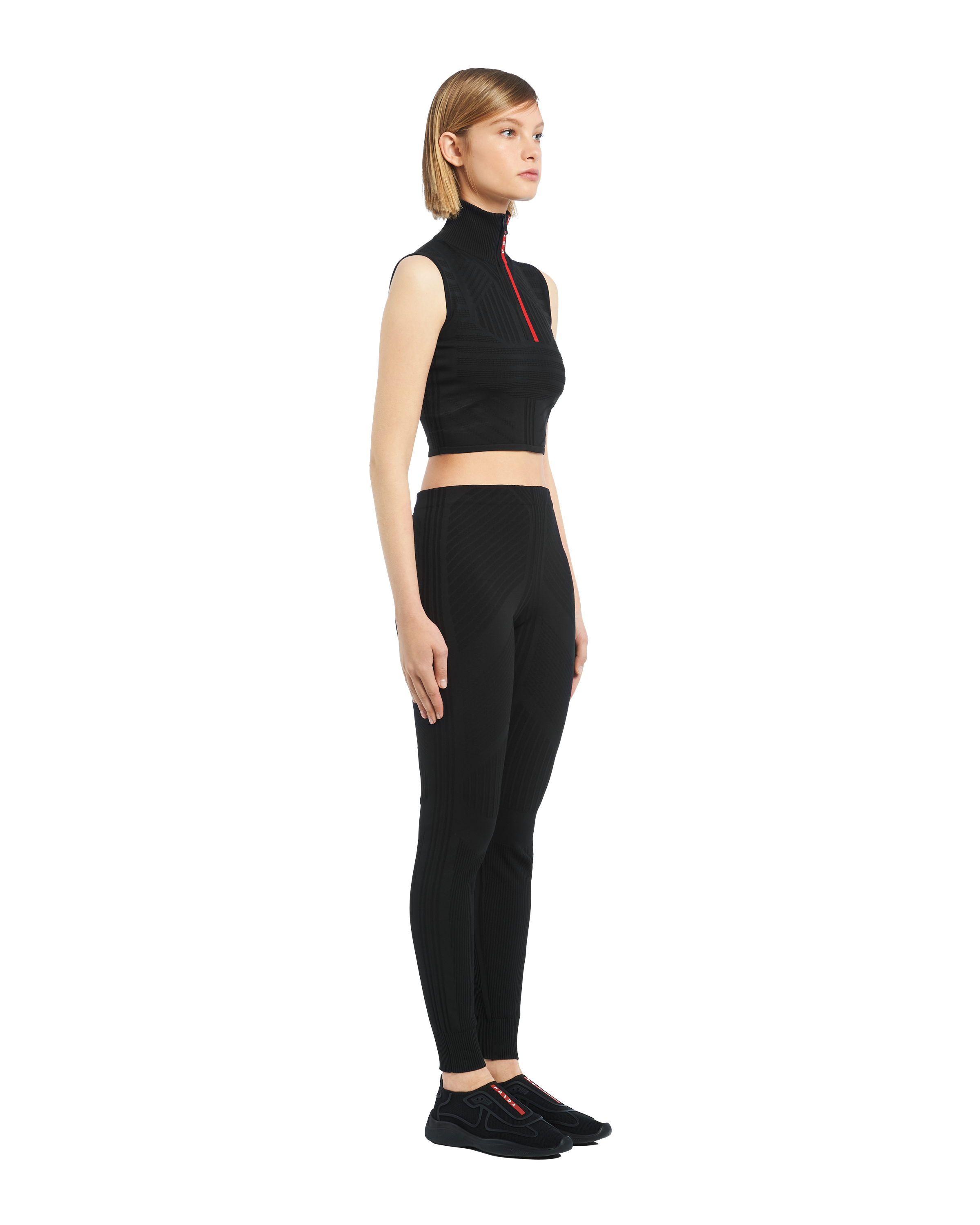 スパッツ・レギンス PRADA LEGGINGS (22226S2121Y86 F0002) Prada Black viscose blend leggings (PRADA/スパッツ・レギンス