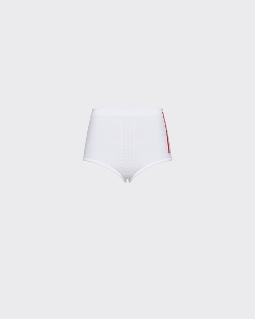 black Soft Rec Polyester shorts | Prada